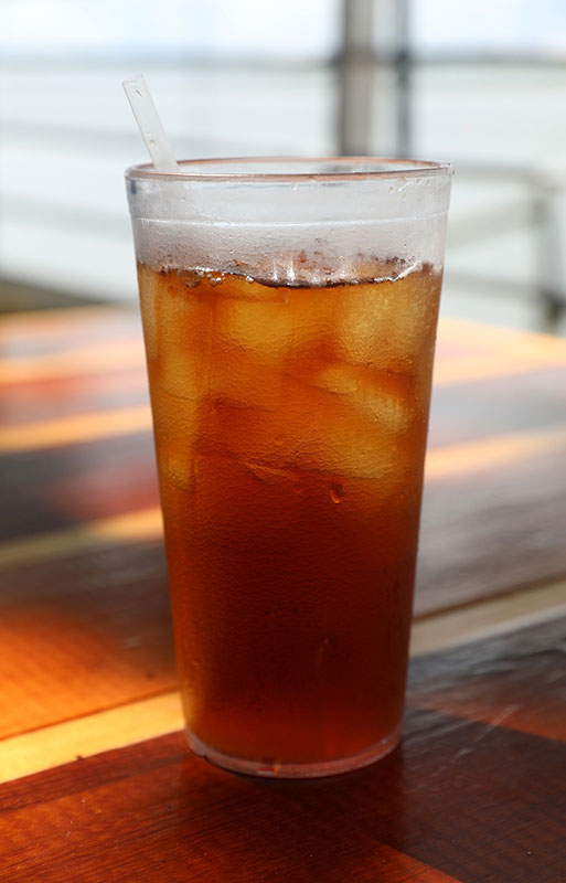 iced tea in a glass